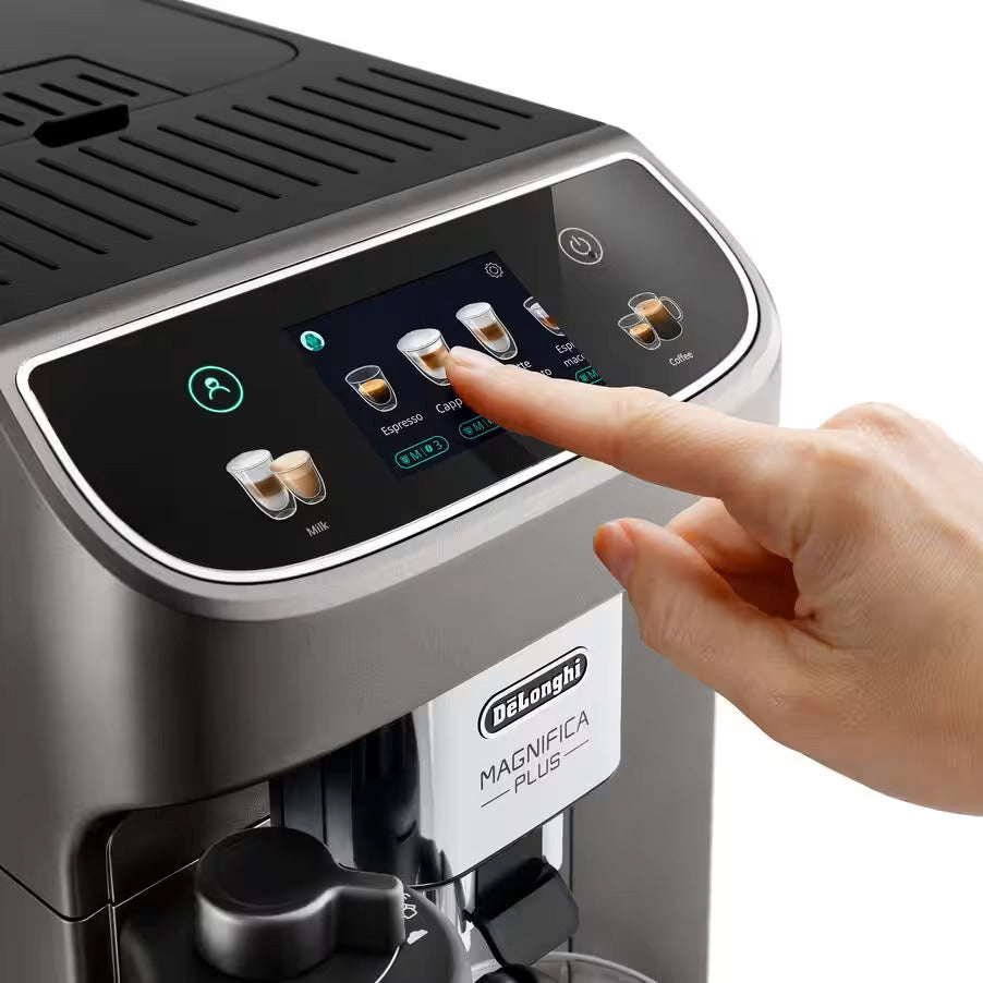 De'Longhi Magnifica Plus Automatische Espressomaschine 1450W Druck 15bar für Cappuccino mit Mahlwerk Schwarz