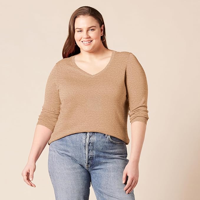 Women's Classic-Fit Lightweight Long-Sleeve V-Neck